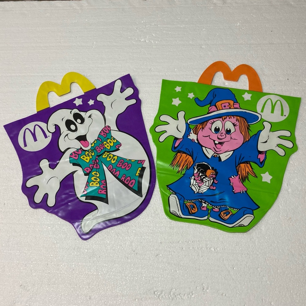 Vintage 1991 McDonald’s Halloween McBoo Bags. 2 bags.